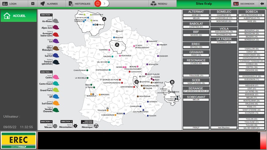 PcVue Solutions: Optimisation et contrôle de stations de recharge de véhicules électriques en France à l'échelle nationale 